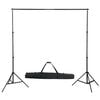vidaXL Kit de studio photo avec &eacute;clairage toile de fond et r&eacute;flecteur