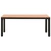 vidaXL Banc de jardin 110 cm acier et WPC marron et noir