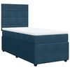 vidaXL Sommier &agrave; lattes de lit avec matelas Bleu fonc&eacute; 90x190 cm