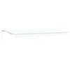 vidaXL Auvent Rétractable Blanc 600 × 350 cm Polyester et Aluminium
