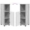 vidaXL Ensemble de mobilier de salle de bain 4 pcs Gris Sonoma
