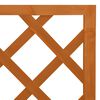 vidaXL Treillis d'angle Orange 50x50x145 cm Bois de sapin massif