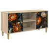 vidaXL Meuble TV LOCHEM 102 x 33 x 50 cm Sonoma Bois d'ing&eacute;nierie