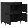 vidaXL Armoire de rangement 2 pcs Ch&ecirc;ne noir 60 x 35 x 70 cm