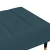 vidaXL Repose-pied Bleu 78x56x32 cm Velours