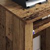 vidaXL Bureau avec roues Bois Ancien 91 x 50 x 77 cm Bois d'ing&eacute;nierie