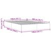 vidaXL Cadre de lit ottoman sans matelas noir 140x200 cm tissu