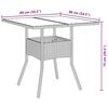 vidaXL Ensemble de salle &agrave; manger pour jardin 5 pcs Noir polyrotin