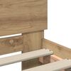 vidaXL Cadre de lit Ch&ecirc;ne artisanal 75 x 190 cm Bois d'ing&eacute;nierie