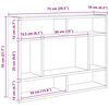 vidaXL &Eacute;tag&egrave;re murale Blanc 75x16x55 cm Bois d&rsquo;ing&eacute;nierie