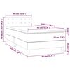 vidaXL Sommier &agrave; lattes de lit avec matelas Bleu fonc&eacute; 90x200 cm