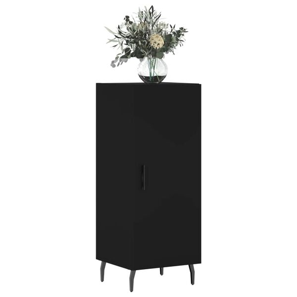 vidaXL Buffet Noir 34,5x34x90 cm Bois d'ing&eacute;nierie