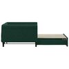 vidaXL Lit de jour avec gigogne sans matelas vert fonc&eacute; 100x200 cm