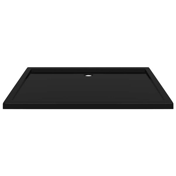 vidaXL Receveur de douche rectangulaire ABS Noir 80x120 cm
