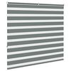 vidaXL Store z&egrave;bre gris fonc&eacute; largeur du tissu 155,9 cm polyester