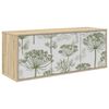 vidaXL Meuble TV mural GOTHA 102 x 33 x 40 cm Ch&ecirc;ne Sonoma