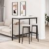 vidaXL table Blanc 100 x 50 x 91 cm Bois d'ing&eacute;nierie et acier
