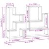 vidaXL Cube mural Autre Bois ancien 96 x 12 x 64 cm Bois d'ing&eacute;nierie