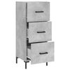 vidaXL Buffet Gris b&eacute;ton 34,5x34x90 cm Bois d'ing&eacute;nierie