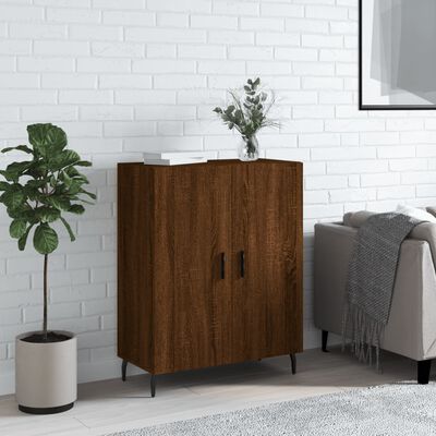 vidaXL Buffet chêne marron 69,5x34x90 cm bois d'ingénierie