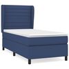 vidaXL Sommier &agrave; lattes de lit avec matelas Bleu 90x200 cm Tissu
