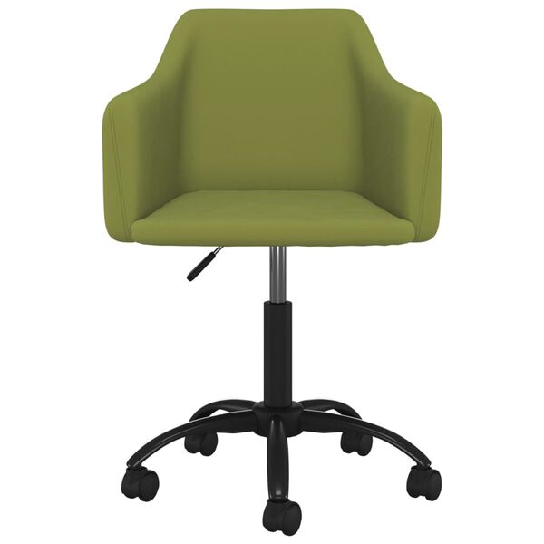 vidaXL Chaises pivotantes &agrave; manger lot de 6 Vert clair Velours