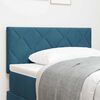 vidaXL T&ecirc;te de lit LED Bleu fonc&eacute; 90 cm Cuir synth&eacute;tique