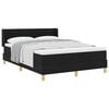 vidaXL Lit &agrave; ressorts avec matelas Noir 200 x 140 cm tissu
