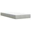 vidaXL Sommier &agrave; lattes de lit et matelas Gris clair 100x200cm Velours