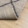 vidaXL Tapis shaggy &agrave; poils longs moderne beige anthracite 120x170 cm