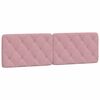 vidaXL Cadre de lit avec LED sans matelas rose 160x200 cm velours