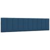 vidaXL Coussin de t&ecirc;te de lit Hanko bleu 200 cm tissu