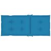 vidaXL Chaises inclinables de jardin et coussins lot de 8 Teck solide
