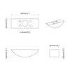 vidaXL Rondelle en demi-lune 2 pcs Blanc M6 Polypropyl&egrave;ne