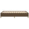 vidaXL Cadre de lit sans matelas marron fonc&eacute; 120x190 cm tissu