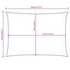 vidaXL Voile de parasol tissu oxford rectangulaire 2,5x4,5m vert fonc&eacute;