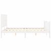 vidaXL Cadre de lit sans matelas blanc 160x200 cm bois de pin massif