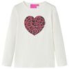 vidaXL T-shirt enfants &agrave; manches longues &eacute;cru 116