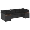 vidaXL Patio Sofa Set 7 place Black