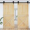 vidaXL Porte NARVIK 100x210 cm bois massif de pin