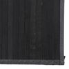 vidaXL Tapis rectangulaire noir 80x100 cm bambou