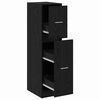 vidaXL Cabinet de Pharmacie Ch&ecirc;ne noir 30 x 41 x 118 cm