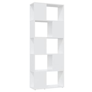 vidaXL Biblioth&egrave;que S&eacute;parateur de pi&egrave;ce Blanc 60x24x155 cm