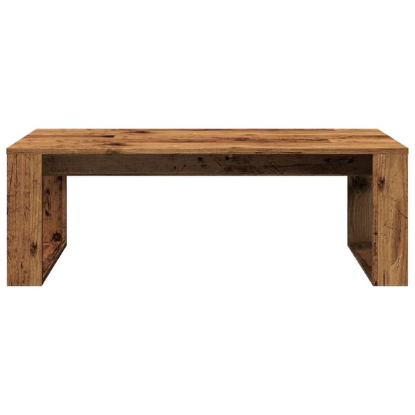 vidaXL Table basse vieux bois 102x50x35 cm bois d'ingénierie