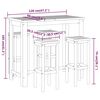 vidaXL Ensemble de bar de jardin 5 pcs bois d'acacia solide