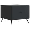 vidaXL Table basse avec tiroir Noir 49 x 50 x 40 cm Bois d'ing&eacute;nierie