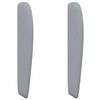 vidaXL Oreille de t&ecirc;te de lit Gris clair 80 x 23 x 6 cm tissu
