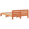 vidaXL Cadre de lit sans matelas cire marron 120x190cm bois pin massif