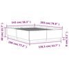 vidaXL Cadre de lit sans matelas blanc 140x200 cm
