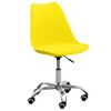 vidaXL Chaises &agrave; manger lot de 4 jaune similicuir